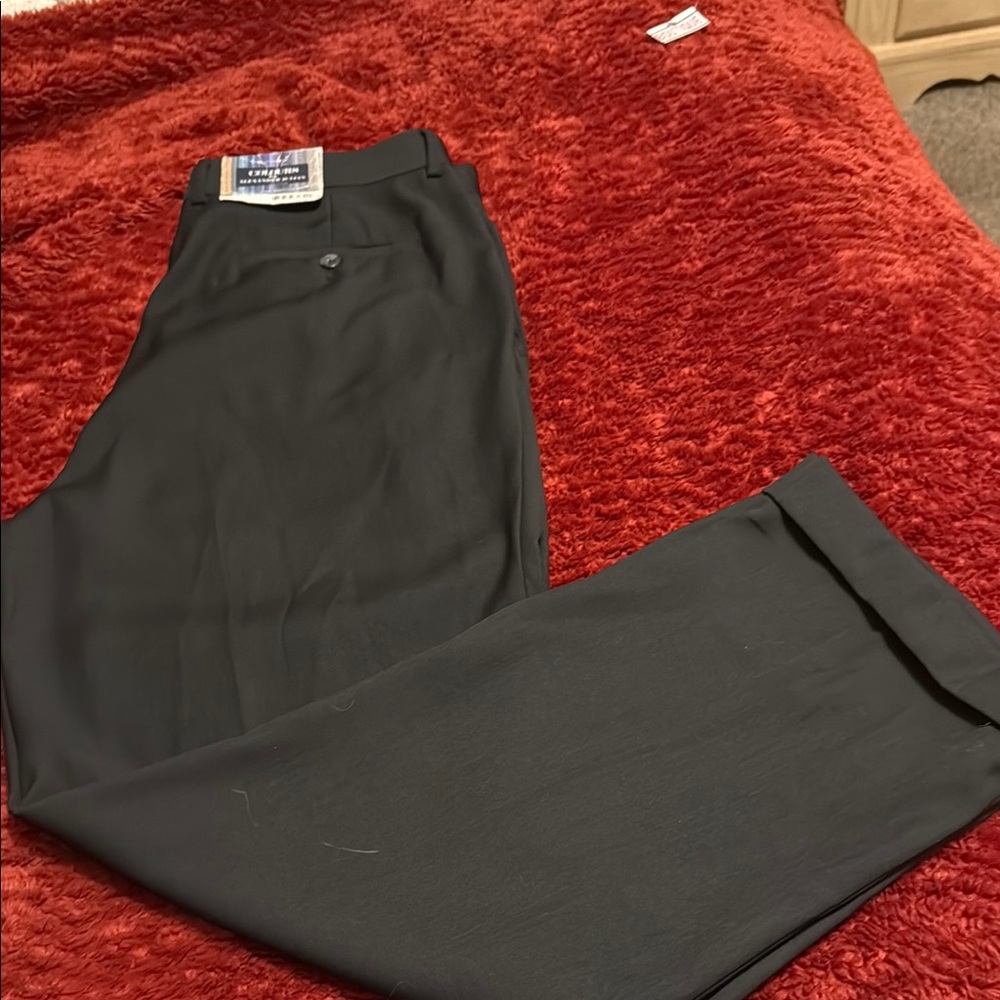 Elegant Black Dress Pants with Straight Leg